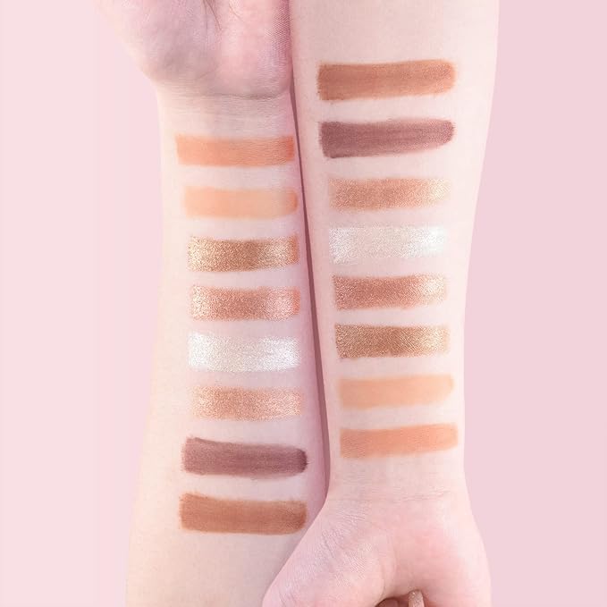 Matte Eyeshadow Palette, Vegan Eyeshadow Palette with Brush, 8 Shades Nude High Pigmented Organic Long Lasting Naked Eyeshadow