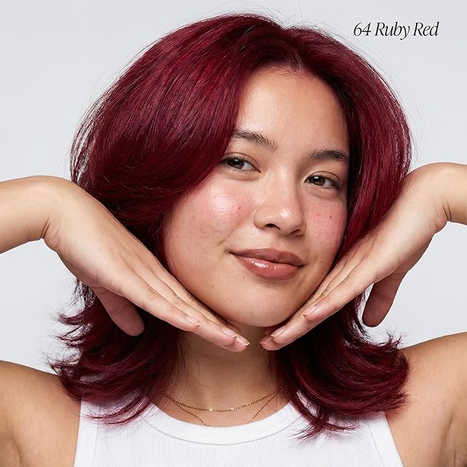 Adore Semi Permanent Hair Color (064 Ruby Red) | Vegan & Cruelty-Free Red Hair Dye | No Ammonia, No Peroxide, No Alcohol | 4 Fl Oz