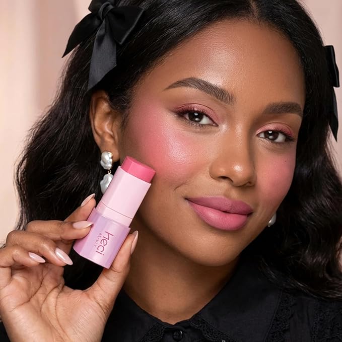 Cream Blush Stick - Multi-Use Makeup for Cheeks & Eyes, Lightweight & Blendable Formula, Satin Glow Finish, Hydrating Cream Blush for All Skin, Long Lasting Wear,BLOSSOM, 0.25 oz