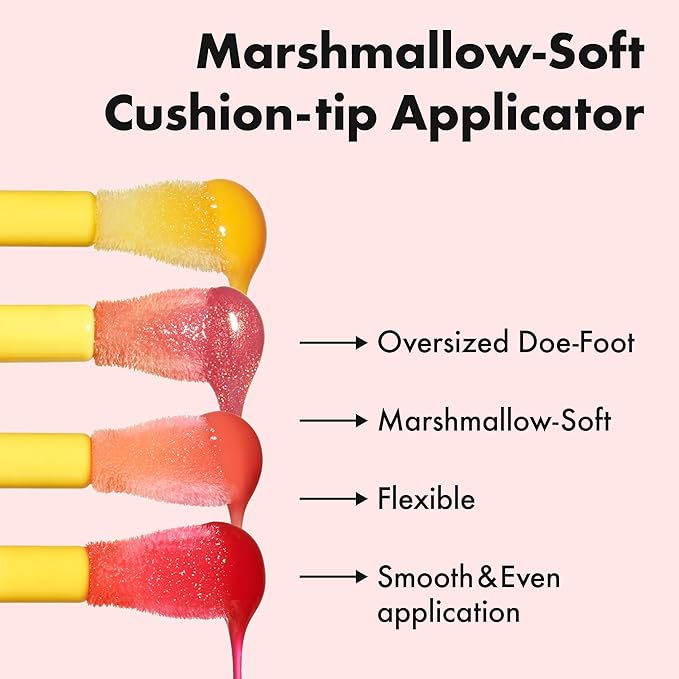 Amuse Seoul Banana Lip Oil Mini Trio – Skincare-Infused Hydrating Vegan Lip Oil, Banana-Scented, Lightweight Non-Sticky Glossy Finish, with Peptide & Rice-Based PDRN