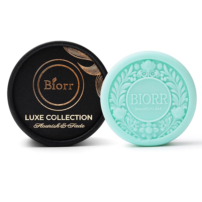 BIORR Scalp Detox Shampoo Bar - Clarifying Deep Cleanse with Kaolin Clay & Castor Oil - Removes Buildup, Balances Oil - Vegan Sulfate-Free Natural Solid Shampoo for All Hair Types - 3.52oz