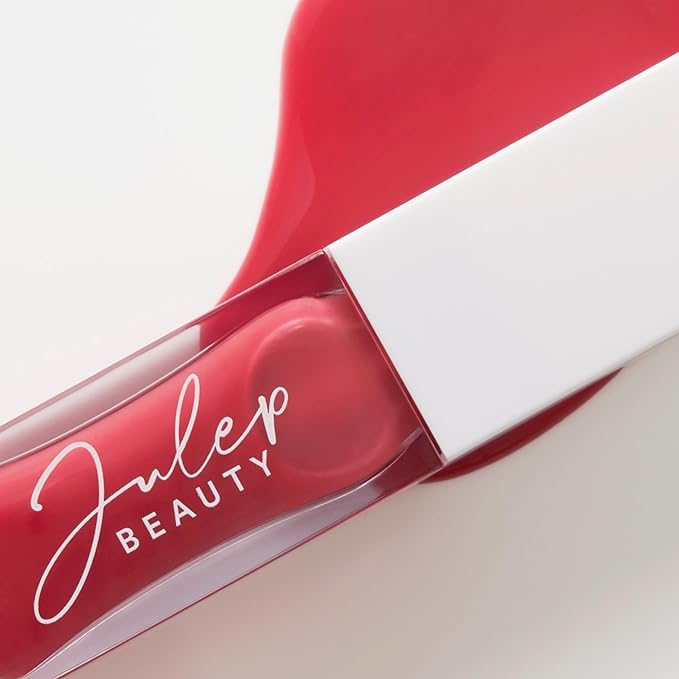 Julep So Plush Glossy Lip Oil – Hydrating Lip Tint with Apricot, Avocado & Jojoba Oils – Non-Sticky Shine, Moisturizing Lip Gloss for Soft, Nourished Lips – Vegan & Cruelty-Free (06 Rosy Glow)