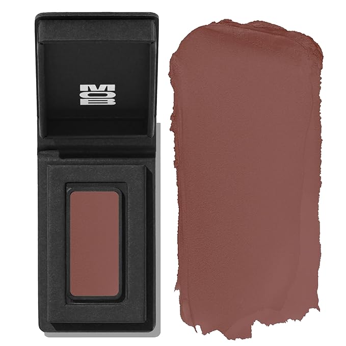 MOB Beauty Cream Clay Eyeshadow M158 – Cocoa | Skincare-Infused, Vegan, Cruelty-Free, Blendable Cream-to-Velvet Finish, Buildable Pigment, Clean Eyeshadow in Sustainable, Biodegradable Compact