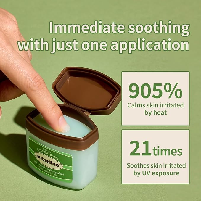 Cica Nut Calming Balm -Korean Skin care- dermatologist tested for Sensitive, Irritated Skin, 99% Plant-Based, Hypoallergenic, Vegan (1.69 fl oz)