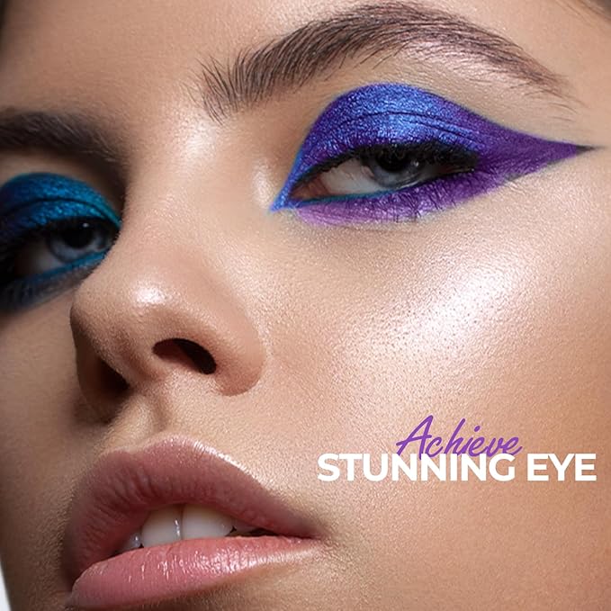 Profusion Cosmetics Violets 10 Shade Eyeshadow Palette – Matte & Shimmer Violet Tones, Pigmented & Blendable Shadows for Stunning Eye Looks and Rise Your Makeup Routine