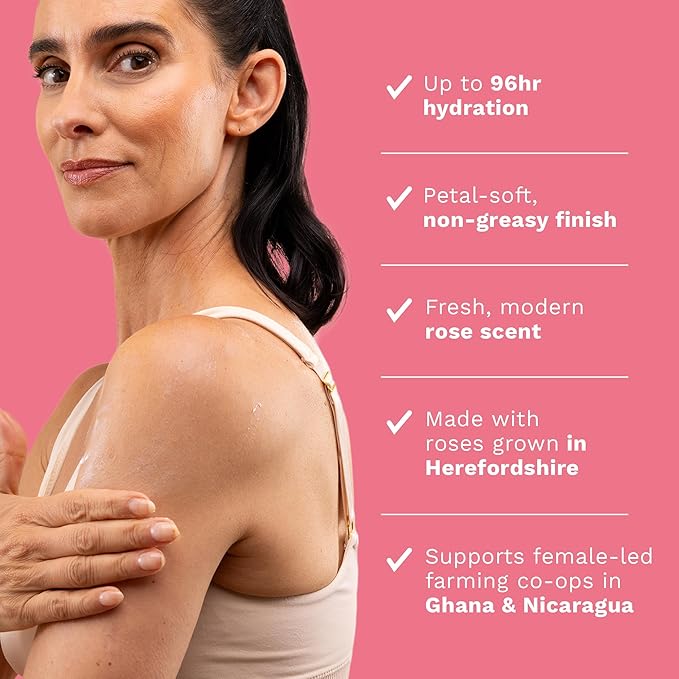 The Body Shop British Rose Body Butter – Nourishing & Moisturizing Skincare for Normal Skin – Vegan – 6.75 oz