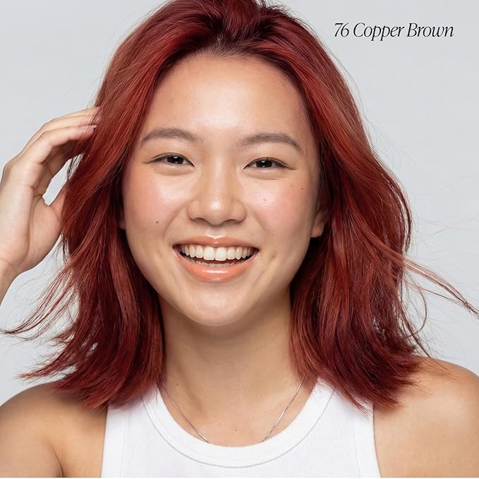 Adore Semi Permanent Hair Color (076 Copper Brown) | Vegan & Cruelty-Free Brown Hair Dye | No Ammonia, No Peroxide, No Alcohol | 4 Fl Oz