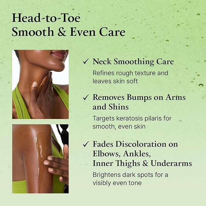 FULLY Green Tomato Acid 20 Exfoliating Wash Off Serum, 21% AHA+BHA+PHA for Dead Skin, Magic Green Potion, Body Exfoliator, for Strawberry Skin, Smooth Texture, Korean Vegan Skincare, 1.69 fl.oz