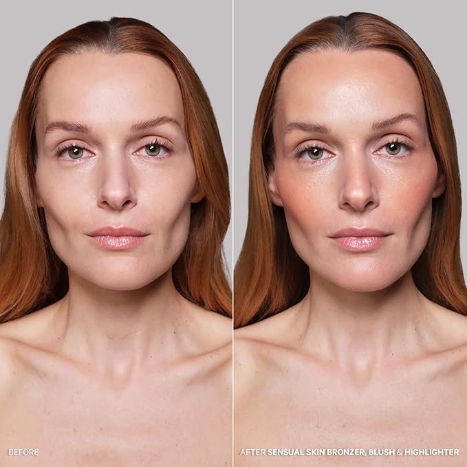Kevyn Aucoin Sensual Skin Blush – Stripped (soft rose: light berry/cool): Cream-to-powder formula. Airbrushed finish. Helps blur appearance of texture, pores & fine lines. Easy use. Made in Italy.