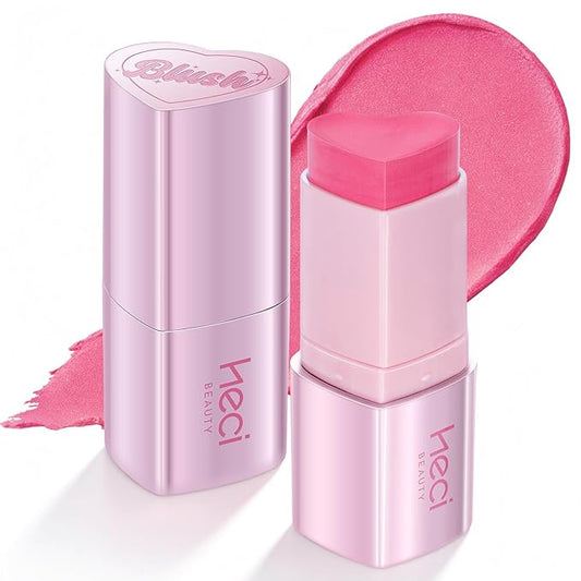 Cream Blush Stick - Multi-Use Makeup for Cheeks & Eyes, Lightweight & Blendable Formula, Satin Glow Finish, Hydrating Cream Blush for All Skin, Long Lasting Wear,BLOSSOM, 0.25 oz