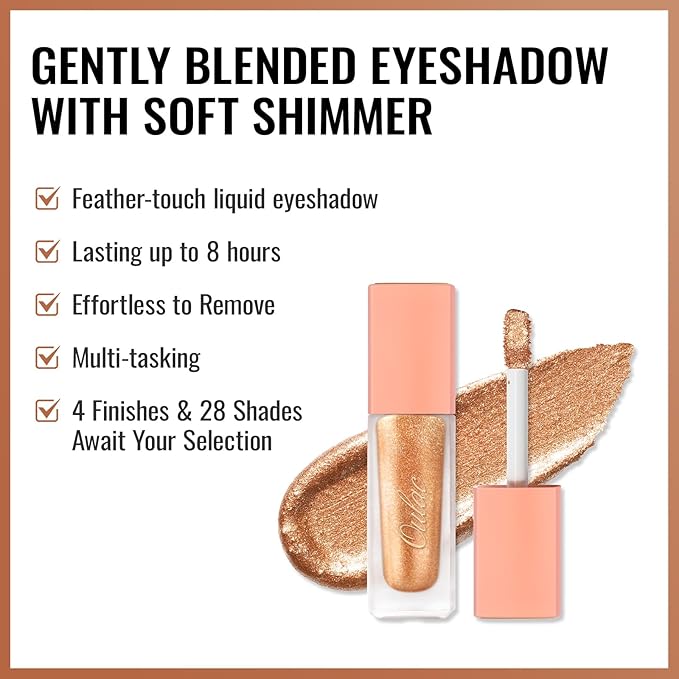 Oulac Liquid Glitter Eyeshadow Liquid Eyeshadow Metallic Shimmer Liquid Eyeliner Non-sticky One-Swipe Coverage with Quick-Drying Crease-resistant Formula.Vegan & Cruelty-Free.(09)