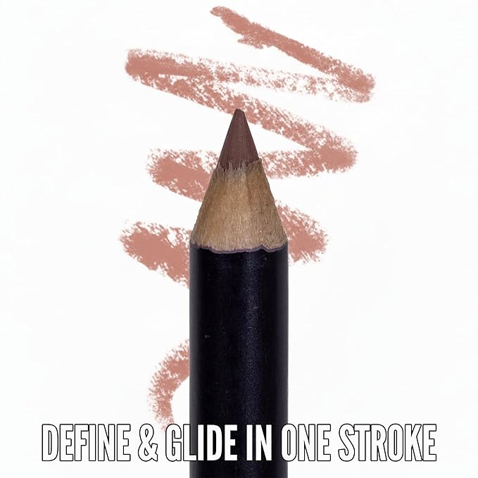 Mynena Nude Creamy Matte Waterproof Lip Liner | Long Lasting Transfer-Proof | Sharpenable | Blendable Pencil for Defined Lips