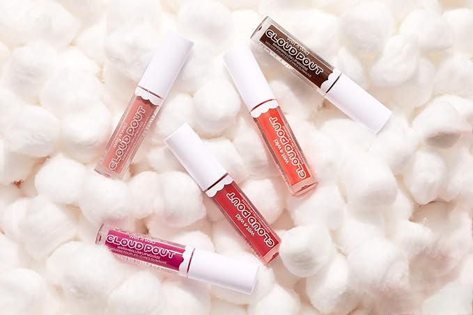 wet n wild Lip Cream Cloud Pout w/Marshmallow, Pink Marsh To My Mallow | Argan Oil | Vitamin E