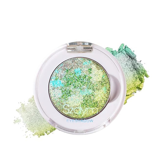 Chameleon Multichrome Eyeshadows,1 Pot=3 Shifting Colors, Single Eyeshadow Pot,Vegan Neon-Rainbow Shift,Pure Mineral Pigments, Long-Lasting Silk Glide,Smooth and Highly Pigmented shade