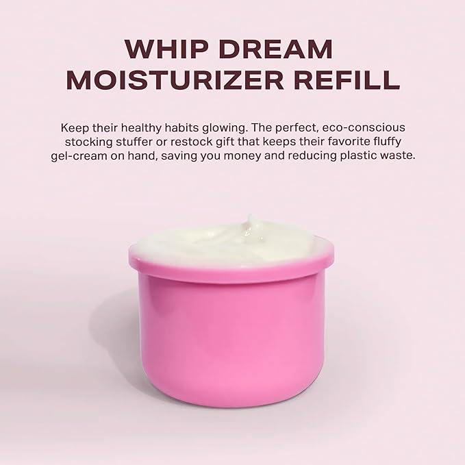 Yes Day Whip Dream (Refill) Face Moisturizer for Teens – Whipped Airy Gel Cream for Glowing Skin – Clean Hydrating Skincare for Teens & Ages 10 Up, with Coconut and Vegan Ceramides (50ml / 1.7 fl oz)