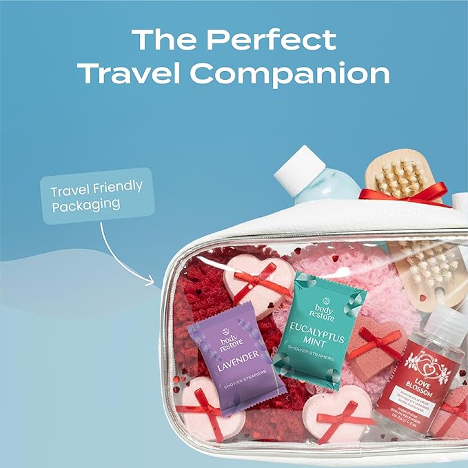 Body Restore Shower Steamers Aromatherapy 30 Pack – Birthday Gifts for Women, Men, Easter Basket Stuffers, Stress Relief, Relaxation, Self Care – Collector’s Box
