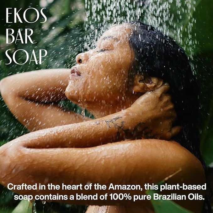 Natura - Bar Soap Set - Moisturizing & Nourishing Vegan Amazonian Ingredients for Soft, Smooth Skin - Ucuuba, Brazil Nut, Andiroba, Passion Fruit Bar Soap Set - 4-pack 3.5oz (100g)