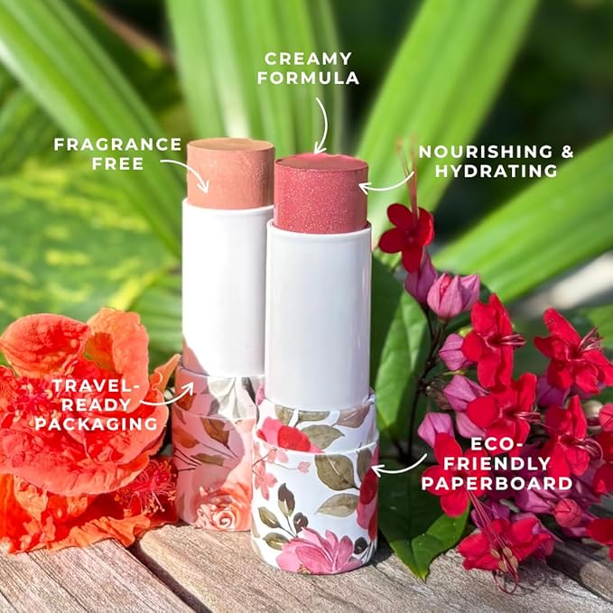 Honeybee Gardens Color Within Reach MultiStick, Virtue, Bronze Guava Golden Shimmer, Multipurpose Makeup, Natural Glow, Easy Application, Vegan, Cruelty-Free, Net Wt. 0.2 oz