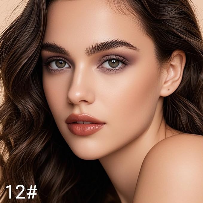 Erinde Waterproof Cream Eyeshadow Stick, Grey Mauve Taupe Matte Eye Shadow Sticks, Cream to Powder Eyeshadow Crayon, Buildable & Blendable Long-Lasting Eye Shadow Stick, Vegan & Cruelty-Free, 12