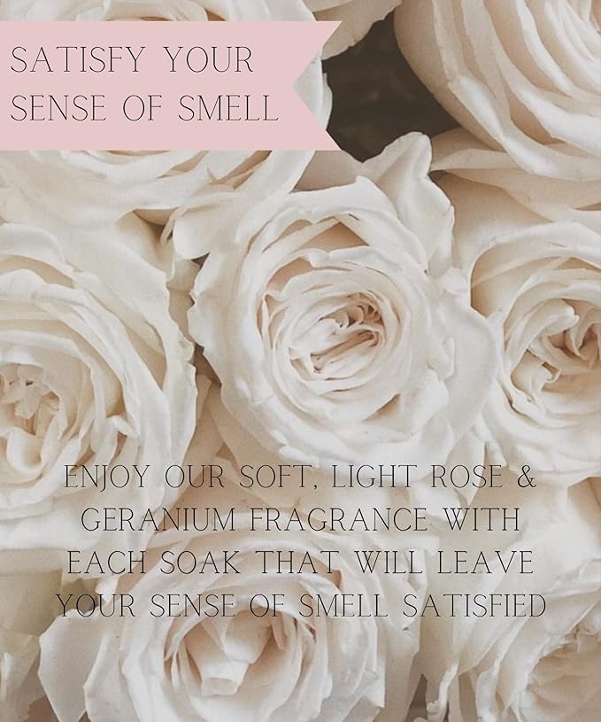 Baylis & Harding Goodness Body Wash, Rose & Geranium Scent. Natural Body Wash & Bath Soak Set, 98% Naturally Derived, Dermatologist Approved, Vegan.