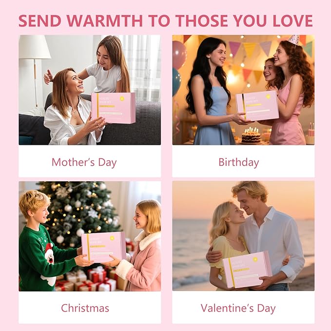 33 Pcs Valentines Day Gifts for Women, Rose Essential Oil Face Hydrogel Mask, Face Sheet Mask, Skin Care Set, Clay Mask, Under Gel Mask, Gel Lip Mask, Christmas, Birthday, Baby Shower
