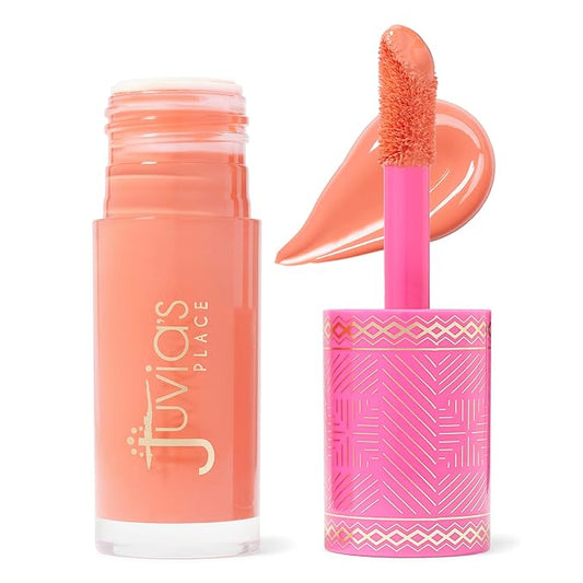 Juvia's Place Blushed Liquid Blush Marigold - Dewy Tint Cheeks Makeup Glow Pigment Effortless Beauty Long Lasting Cosmetics Soft Creamy Natural Buildable All Skin Color Light Flawless Finish Blend