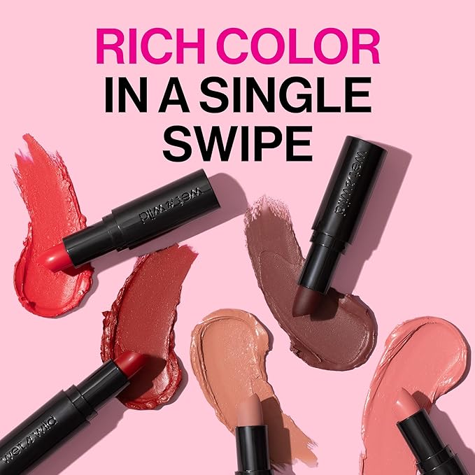 wet n wild Mega Last Matte Lip Color, Semi Matte Hyaluronic Acid Infused, Long Lasting Full Coverage for a Nourishing Pout, Cruelty-Free & Vegan - Cinnamon Spice