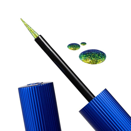 Whats Up Beauty - Egyptian Queen Liquid Eyeliner - Shade Nebu Multichrome Triochrome Clean Cruelty Free Vegan Eye Makeup