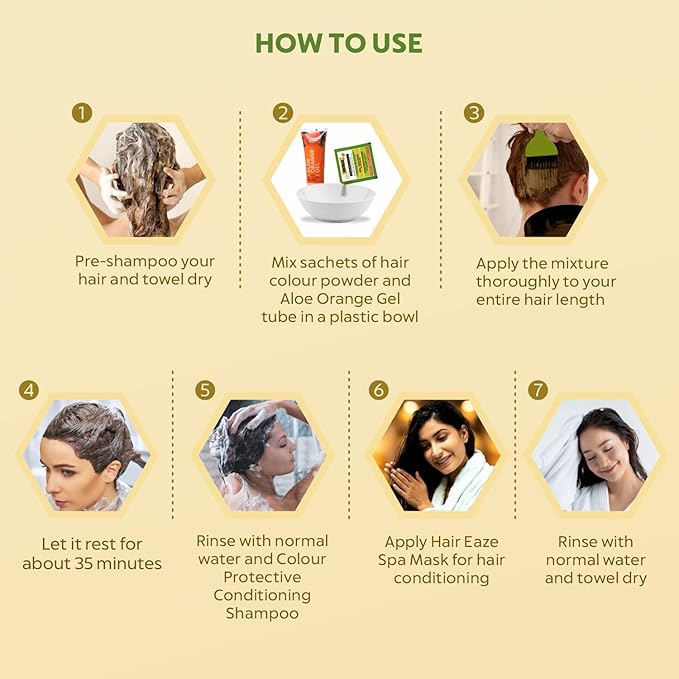 Indus Valley Natural Organic Damage Free Gel Hair Color | Ammonia Free, Vegan & Cruelty Free | Up to 100% Gray Coverage, Long Lasting Results |Light Blond 8.0 (20gram+200ml)