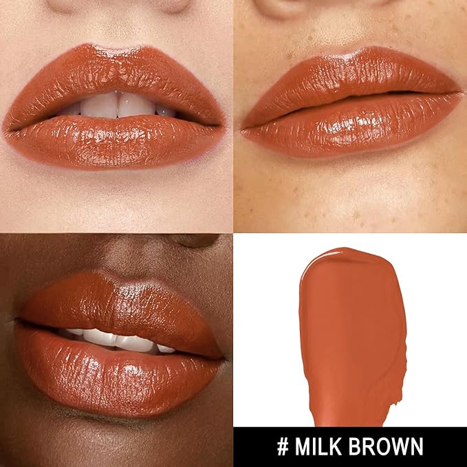 MAKI YIKA 3Pc Moisture Lipsticks for Women Nude Pink Hot Pink Lipstick Hydrate Tinted Lip Balm for Dry Cracked Lips Glossy Lip Color, MA55/62/56