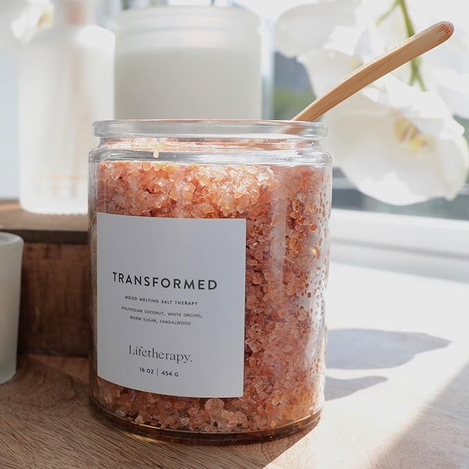 Lifetherapy Himalayan & Dead Sea Salt Soak – Transformed | Clean, Skin-Loving Formula | Vegan & Gluten Free Hydrating | Nourishing Vitamins | Bath Salts | Free of Parabens, Sulfates & Phthalates 16oz