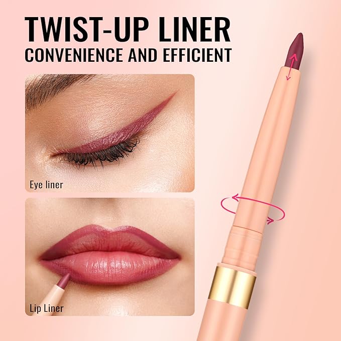 Oulac Eyeliner Pencil Waterproof Smudge Proof, Retractable Eye Liner Pen, Smooth and Creamy Eye Makeup for Precision Application Vegan & Cruelty-Free, LL07 Heartfelt
