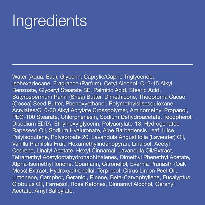 Bath & Body Works Lavender Vanilla Aromatherapy Body Cream, Ultimate Hydration Moisturizer with Shea Butter & Hyaluronic Acid for Dry Skin, 8 fl oz - 2 Pack