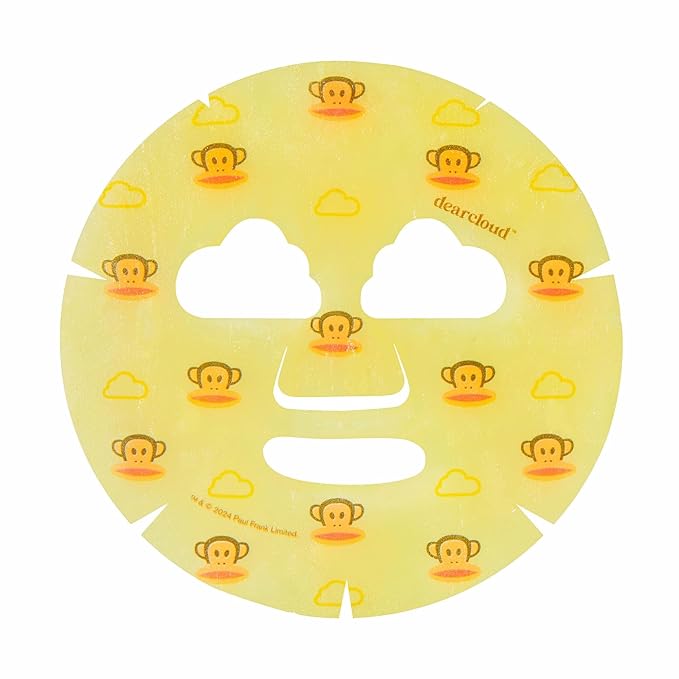dearcloud Paul Frank Juicy Julius Dew Essence Face Mask, Korean Sheet Mask - Tranexamic Acid, Niacinamide & Squalane (3 Count)