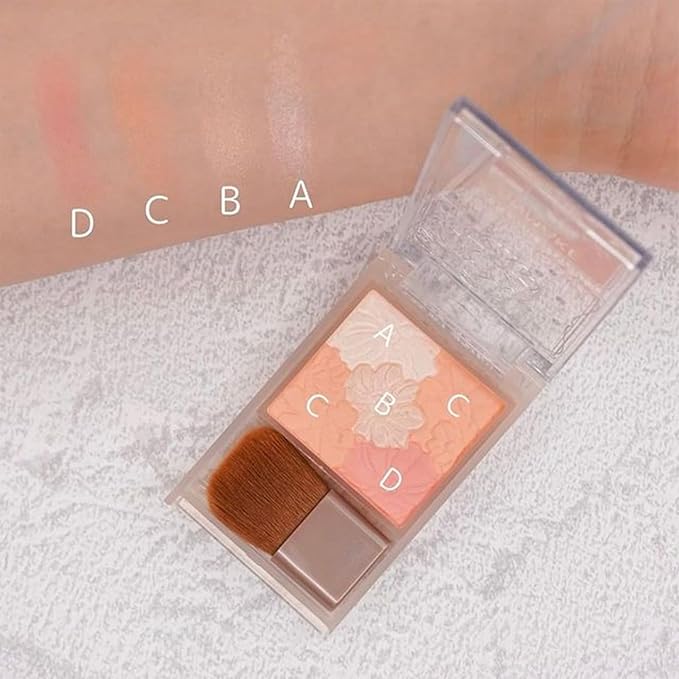 CANMAKE - Glow Fleur Cheeks Blend Type - Moisturizing Plant-Based Silky Smooth Long Lasting Powder - 0.19oz (5.4g) (B03 Lavender Dream)