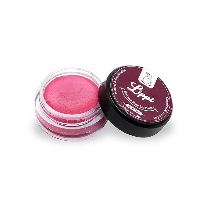 Lippie Beetroot & Rose Tinted Lip Balm and Cheek Tint, 100% Natural No Artificial Colors or Toxic Chemicals
