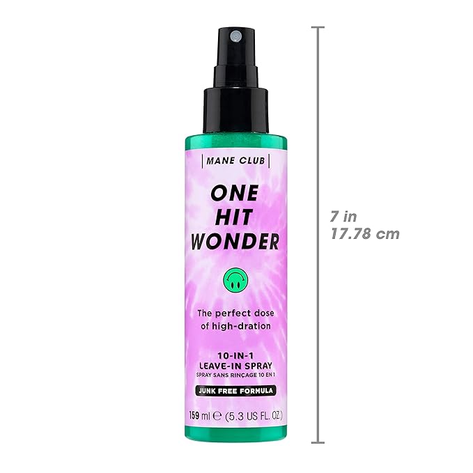 MANE CLUB One Hit Wonder 10-in-1 Leave-In Spray, cruelty free, vegan, no sulfates or parabens, 5.3 Oz