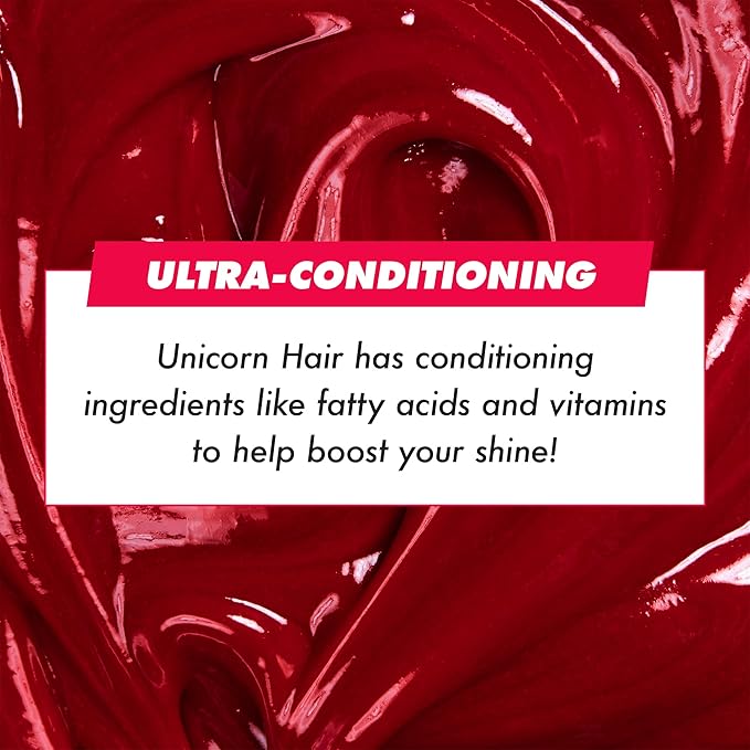 Lime Crime Unicorn Hair Dye Full Coverage, Valentine (Crimson Red) - Vegan and Cruelty Free Semi-Permanent Hair Color Conditions & Moisturizes - Temporary Red Hair Dye With Sugary Citrus Vanilla Scent