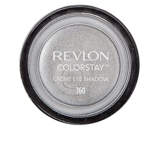 REVLON Colorstay Creme Eye Shadow, Longwear Blendable Matte or Shimmer Eye Makeup with Applicator Brush in Silver, Earl Grey (760), 0.18 Ounce (Pack of 1)