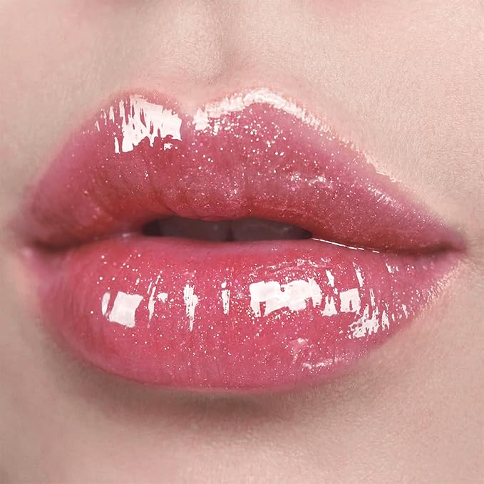 Lip Gloss, Nourishing and Hydrating with High-Shine Glimmer Finish & Sheer Wash Of Color, Vegan & Cruelty-free, 0.21 fl oz (Fuchsia)