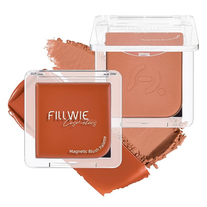 2-Pack Cream + Powder Blush Duo – Honey Clay | For Medium to Tan Skin Tones, Same-Shade Warm Brown, Lasting, Buildable, Vibrant & Natural-Looking Cheek Color | Dewy Cream + Soft-Matte Powder Finish