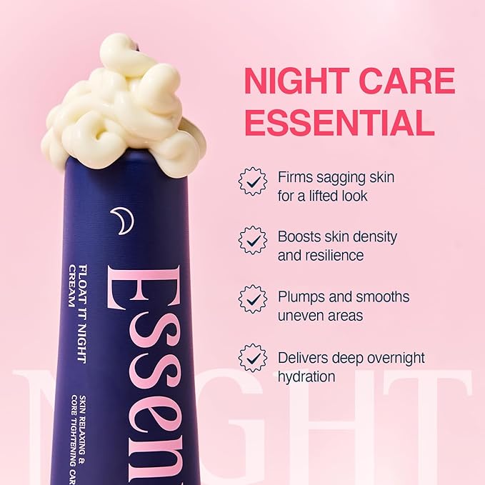 Float It Night Cream – Daily Face Moisturizer Helps Reduce the Appearance of Fine Lines & Wrinkles, With Retinol, Collagen & Soy Ferment Complex, Korean Skincare (1.01 oz)