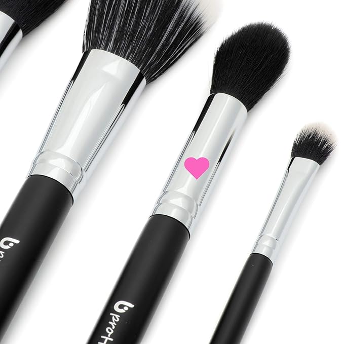 Professional Tapered Highlighter Brush Makeup - Small Taper for Cheekbone Highlighting, Bronzer, Blush, Contour Face, Eyes, Brows with Cream, Powder, Mineral Cosmetics, Cruelty Free Synthetic Vegan