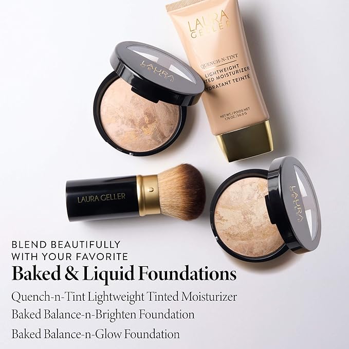 LAURA GELLER NEW YORK Cosmetic Professional Makeup Brushes - Cruelty-Free - 01 Retractable Airbrush Kabuki Brush