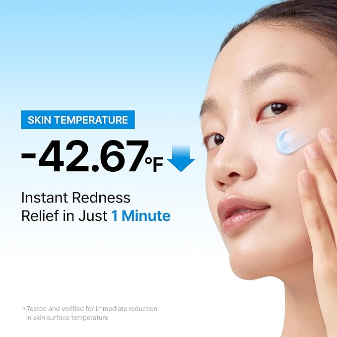 DearKlairs Midnight Blue Calming Cream | Face Moisturizer for Redness Relief, Guaiazulene, EGF & Ceramide, Post-Treatment Recovery, Korean Vegan Skincare for Sensitive Skin, 0.7 Oz (Pack of 1)