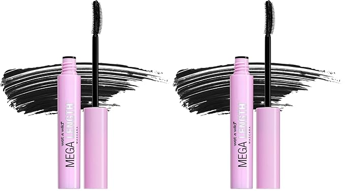 wet n wild Mega Length Mascara, Very Black, 0.21 Ounce (Pack of 2)