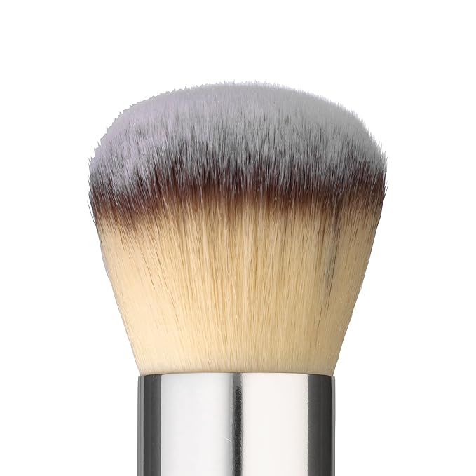 Sandstone Scandinavia Kabuki Brush – Dense Makeup Brush for Powder & Foundation – Ultra-Soft Vegan Bristles – Cruelty-Free