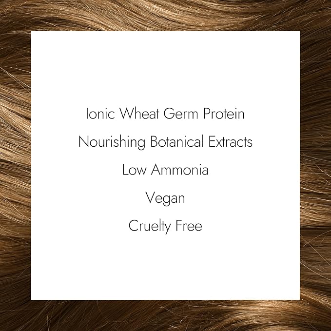 Ion Permanent Creme Hair Color 6G Golden Blonde, Vegan, Cruelty Free, PPD Free, 100% Gray Coverage, Long Lasting, Fade Resistant Color, 2.05 oz