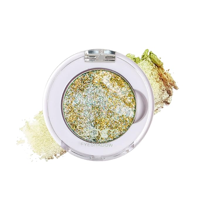 Chameleon Multichrome Eyeshadows,1 Pot=3 Shifting Colors, Single Eyeshadow Pot,Vegan Neon-Rainbow Shift,Pure Mineral Pigments, Long-Lasting Silk Glide,Smooth and Highly Pigmented shade