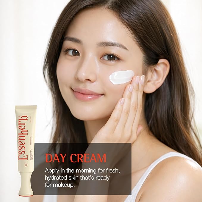 Day to Night Routine Program, Deep Hydration Day cream with Tocopherol, Vegan Face Moisturizer Set, Korean Skin Care (1.01oz, 30ml)